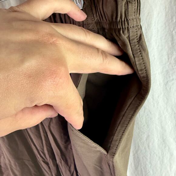 CALIA Women's Large Brown Nyluxe Cargo Utility Jogger Pants Workout WAX32247 - Picture 7 of 9